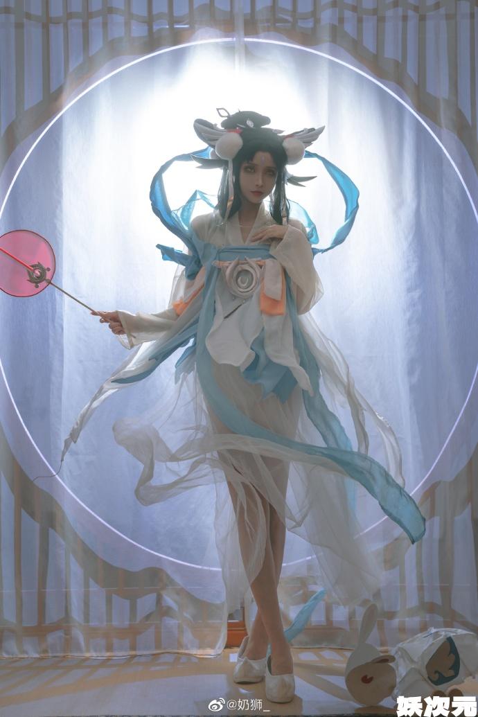【COS正片】王者荣耀嫦娥如梦令cos 仙气优美 cn奶狮