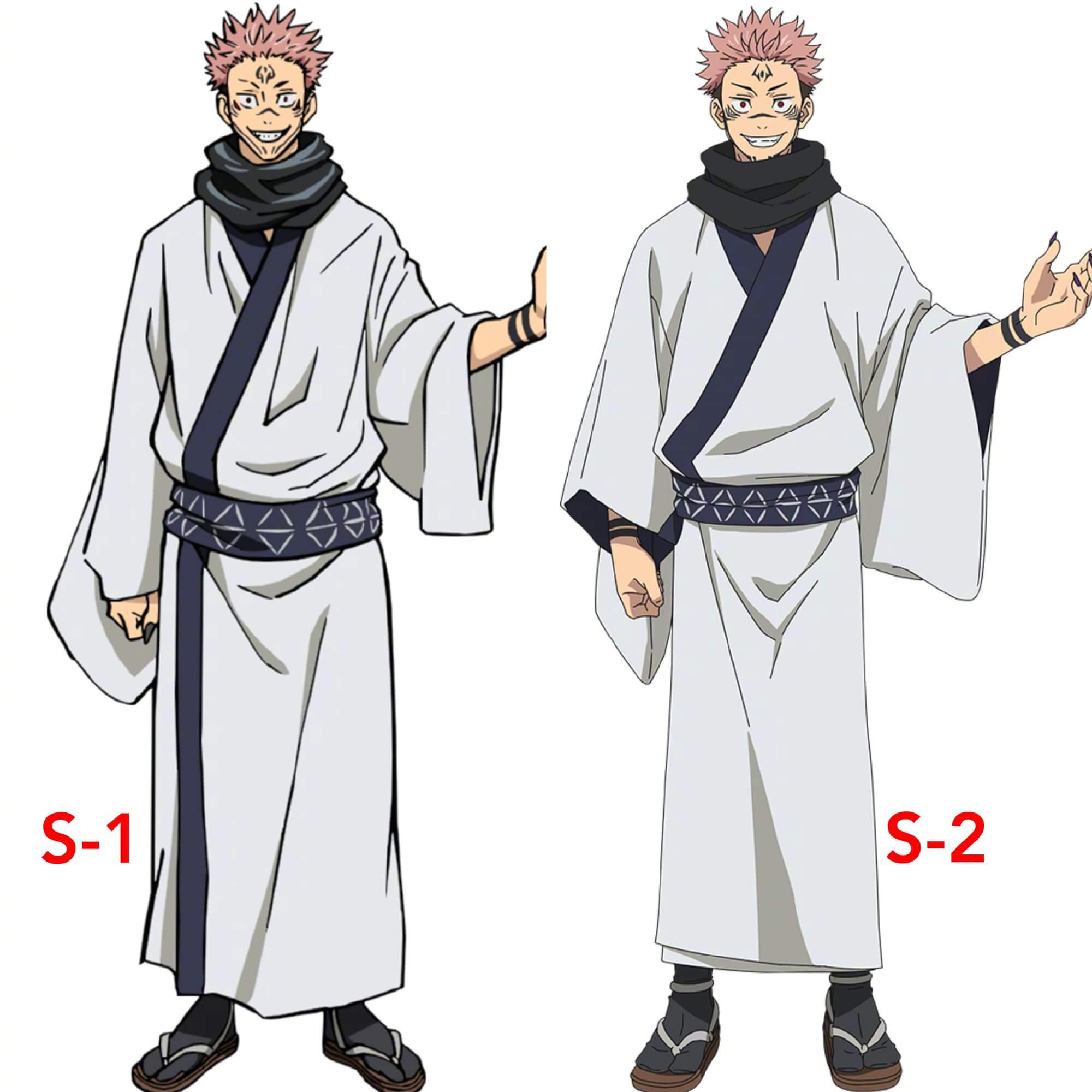 咒术回战第二季人设对比图