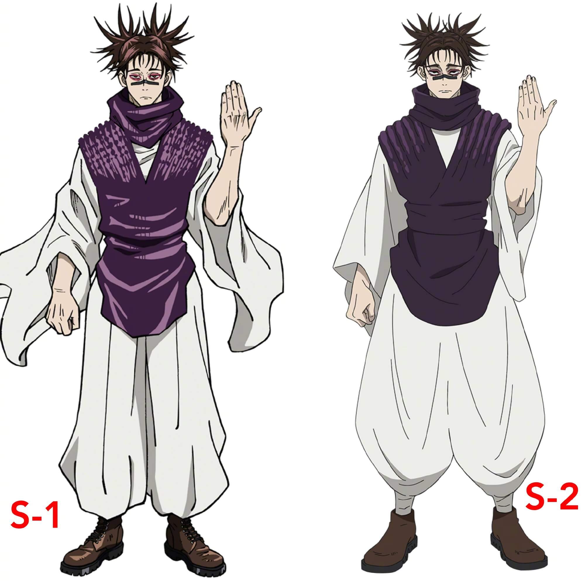 咒术回战第二季人设对比图