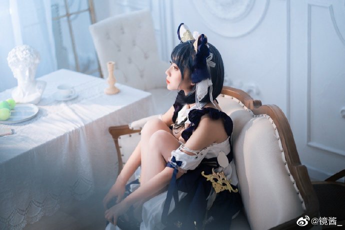 【COS正片】碧蓝航线柴郡cos 超可爱的皇家女仆猫 cn镜酱