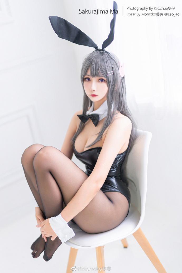 【COS正片】青春猪头少年不会梦到兔女郎学姐 樱岛麻衣cos Momoko葵葵