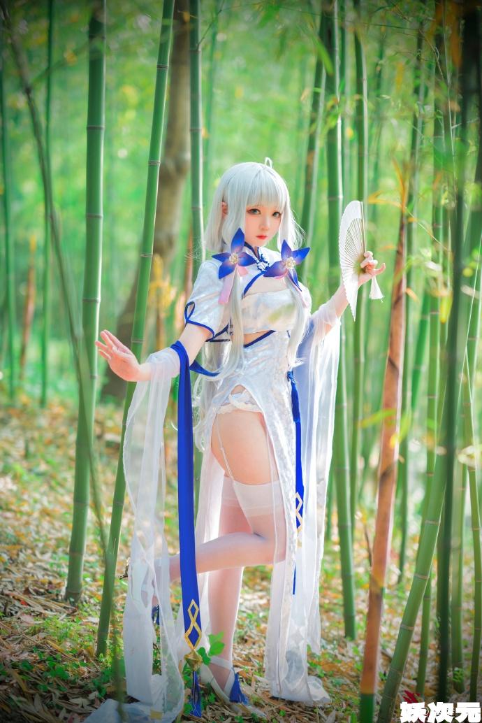 【COS正片】碧蓝航线光辉旗袍cos钟情春日,清新靓丽 cn楚楚子