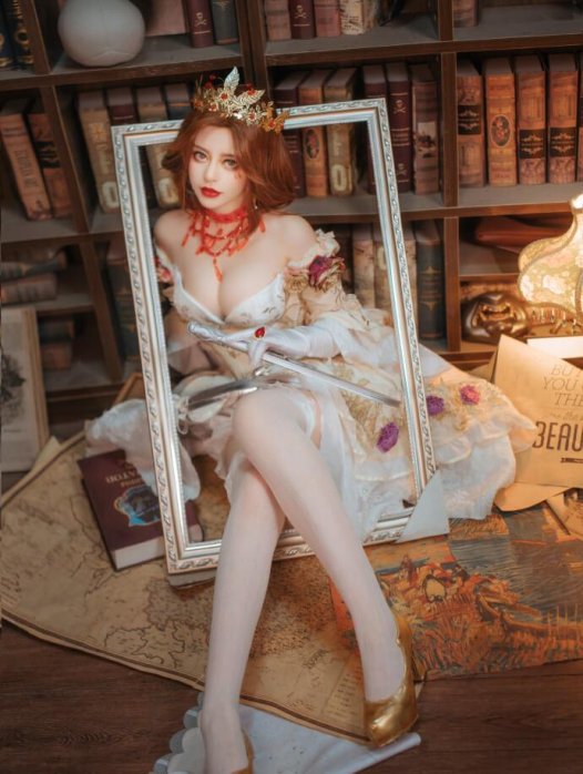 【COS正片】第五人格红夫人赤宴cos 华丽洋装御姐 Asu丶艾斯