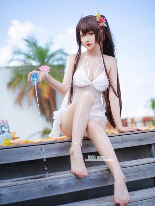 【COS正片】碧蓝航线4周年 比叡泳装cos cn南宫