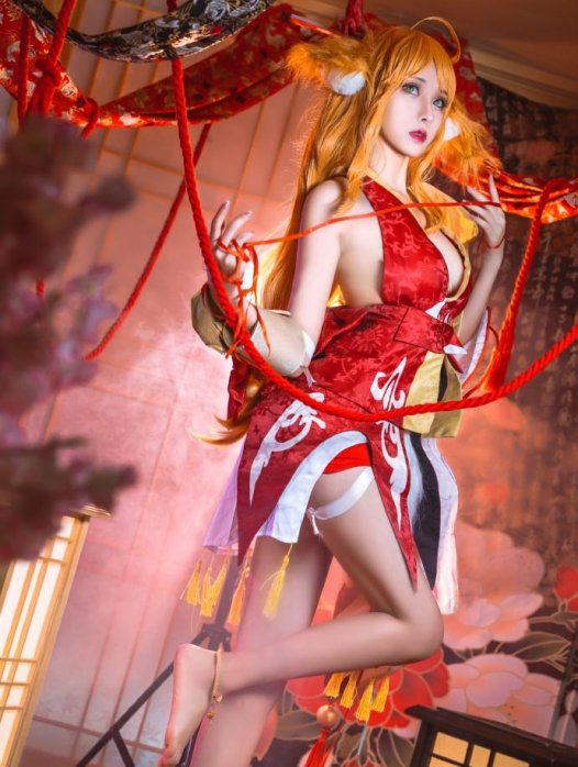 【COS正片】狐妖小红娘 涂山红红cos cn奶狮