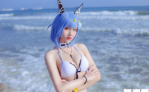 【COS正片】碧蓝航线加斯科涅泳装cos 夏日外装 cn九曲Jean