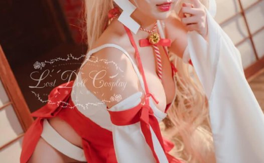 【COS正片】碧蓝航线可畏巫女装cos cn迷失人形QUQ