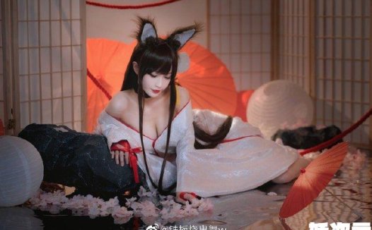 【COS正片】碧蓝航线赤城凰cos 誓约的婚纱 cn铁板烧鬼舞w