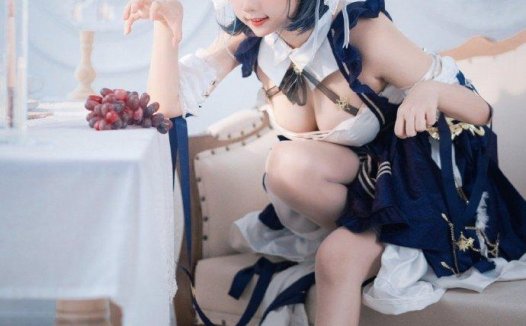 【COS正片】碧蓝航线柴郡cos 超可爱的皇家女仆猫 cn镜酱