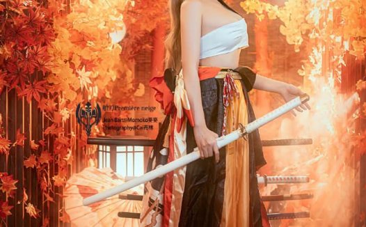 【COS正片】碧蓝航线 让巴尔和服cos 舶刀Première neige Momoko葵葵