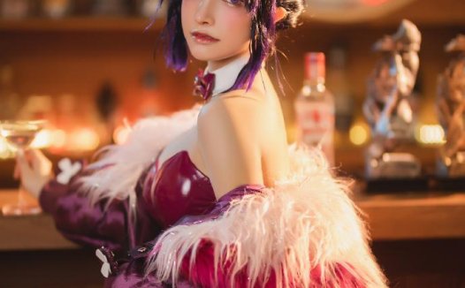 【COS正片】鬼灭之刃蝴蝶忍cos同人兔女郎 cn一千只猫薄禾