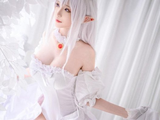 【COS正片】超级马里奥幽灵姬cos 白丝魅力公主 cn青青子Ak