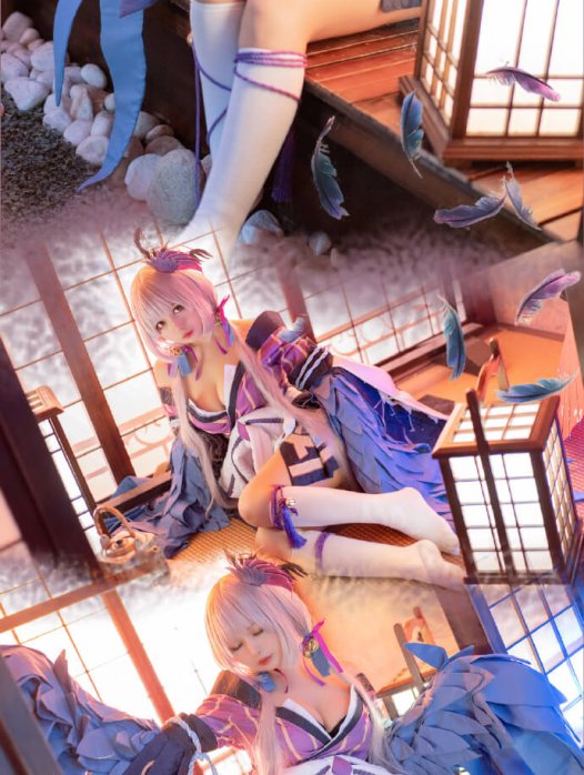 【COS正片】阴阳师以津真天cos 可爱觉醒 cn黑猫猫OvO