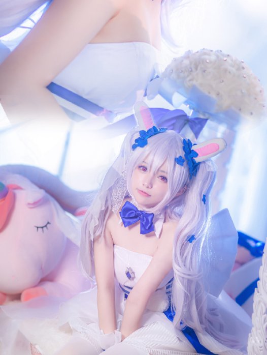 【COS正片】碧蓝航线拉菲cos 白兔与誓约 cn六二二同学